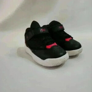 Toddler NIKE AIR JORDAN MAX AURA 9C SHOES red black velcro